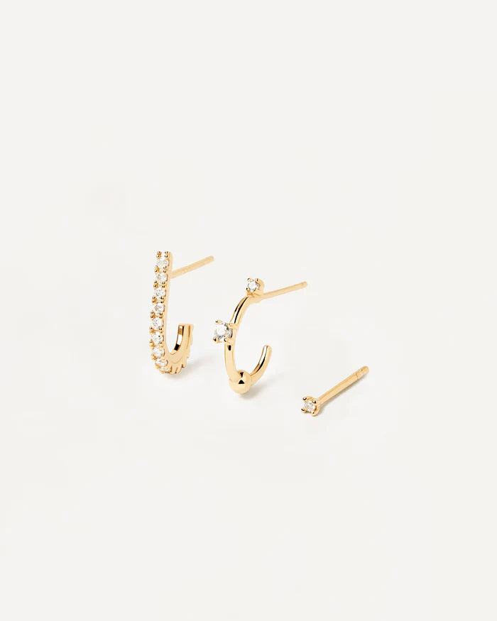 L'OISEAU GOLD/SILVER EARRINGS SET