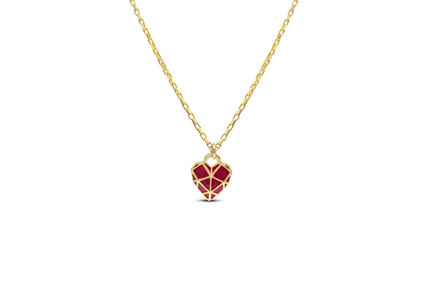 Skylar Paige - So Charming Necklace - Geo Heart