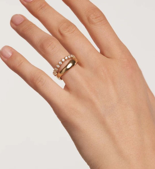 MOTION GOLD RING