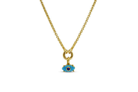 Turquoise Evil Eye Necklace
