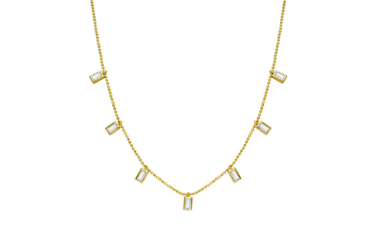 Baguette (Clear) Necklace