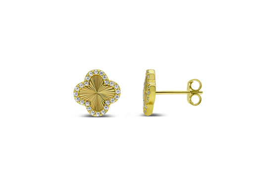 Shine Bright! Burst Clover Stud Earring