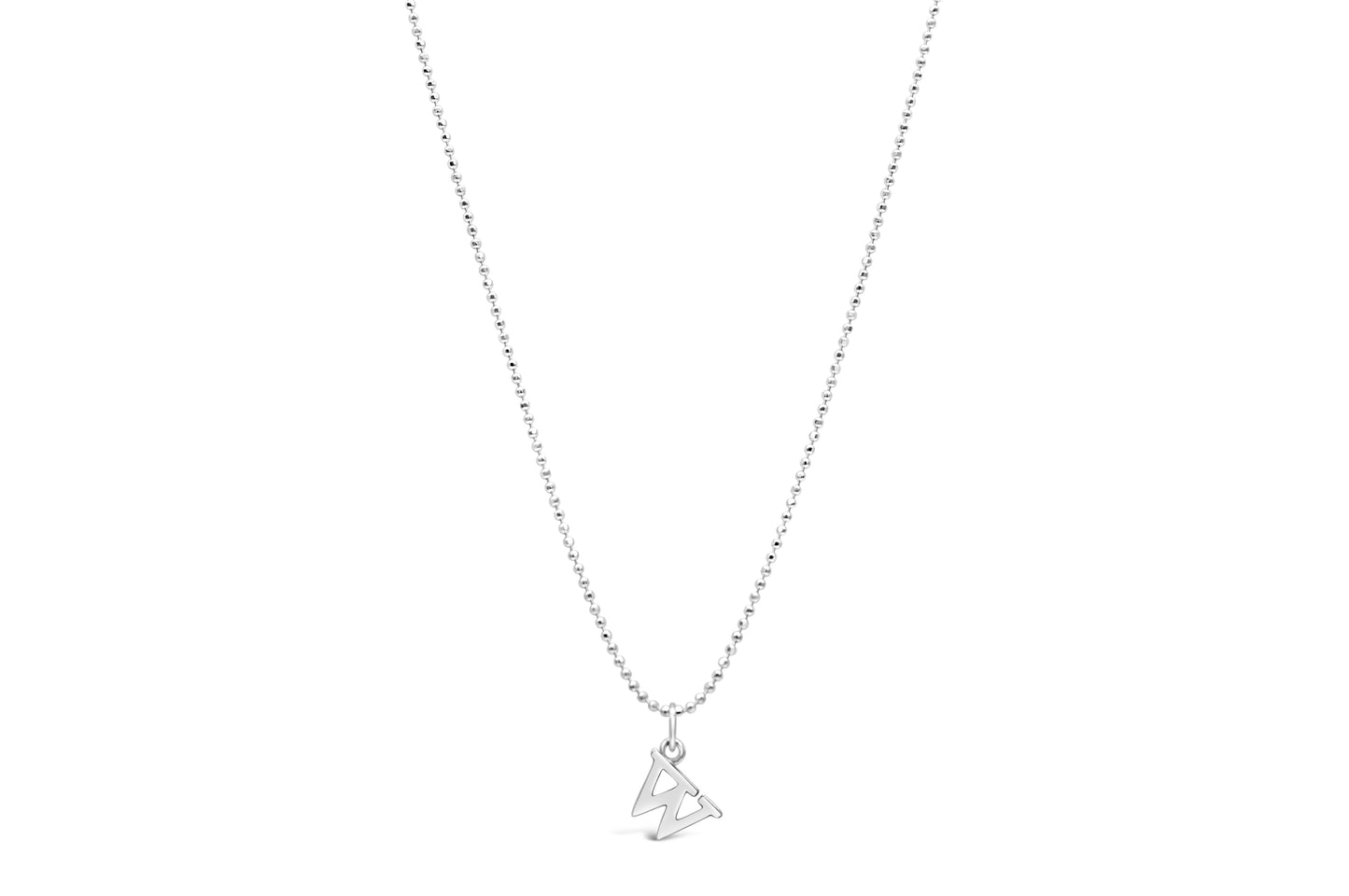 Diamond Cut Love Letter Necklace