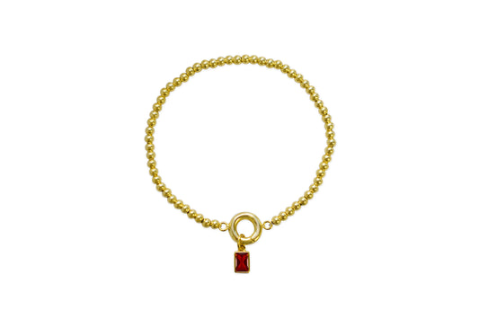 Garnet Stretch Bracelet