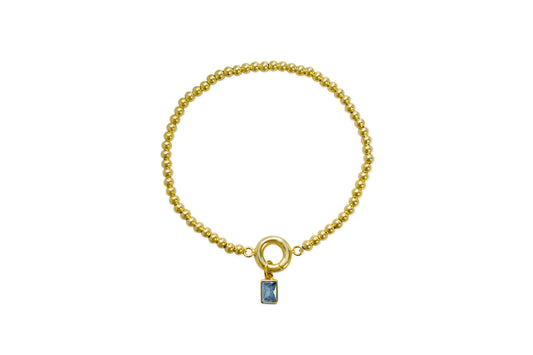 Aquamarine Stretch Bracelet
