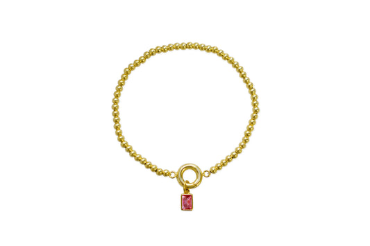 Pink Tourmaline Stretch Bracelet