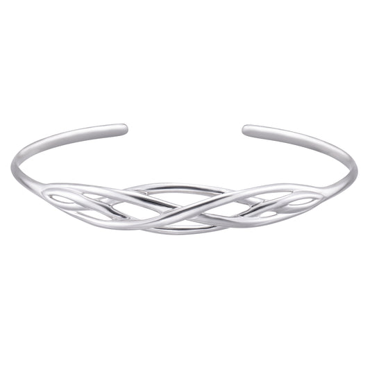 STERLING  SILVER  LOVE KNOT BANGLE