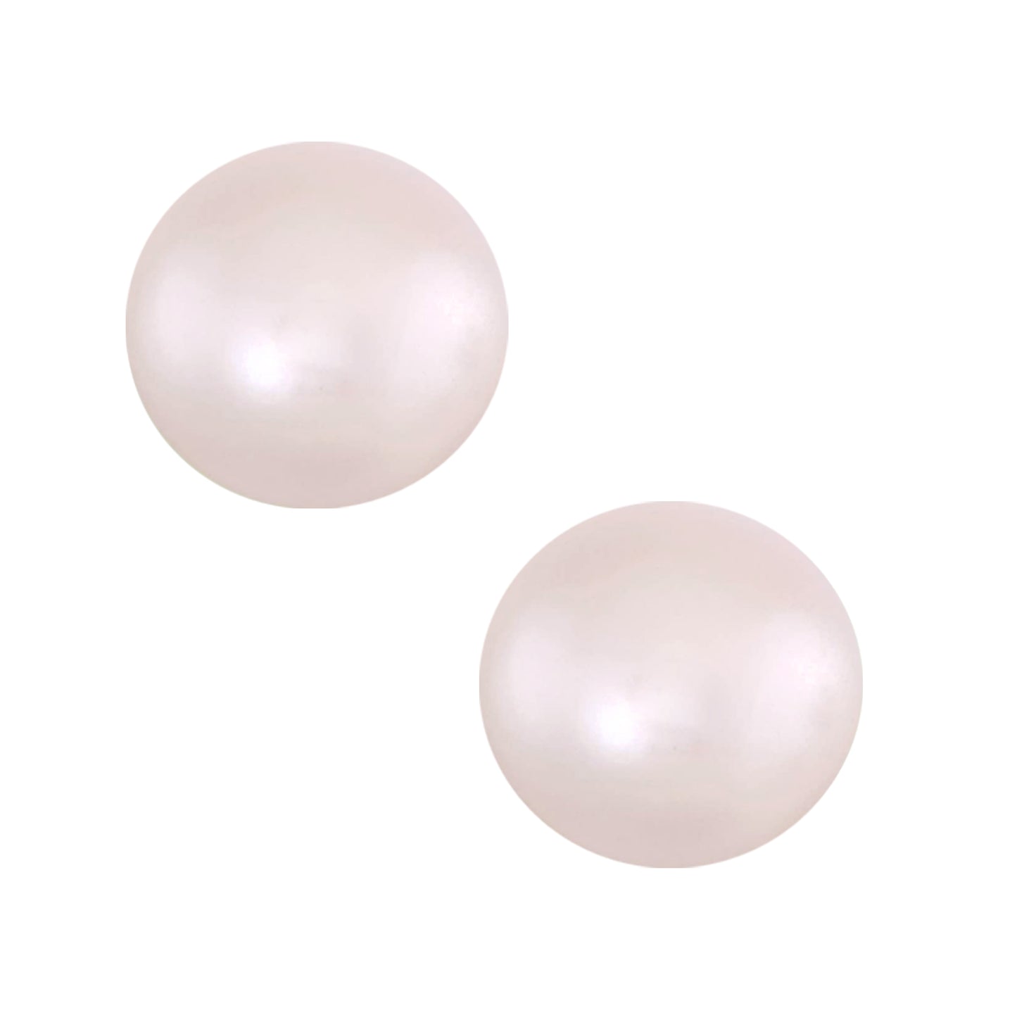 STERLING SILVER 5-6MM NATURAL PINK POTATO PEARL STUD