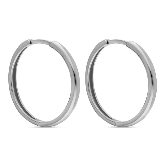 STERLING SILVER 22.5MM ENDLESS HOOP