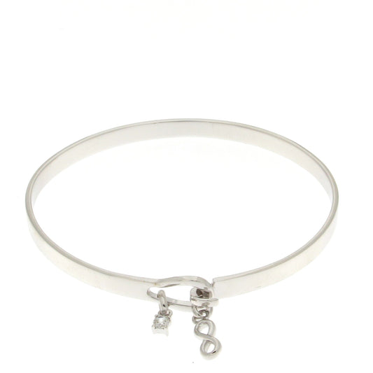 STERLING SILVER  " FAMILY FOREVER "  BANGLE