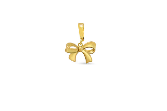 Simple Bow Charm (Gold)