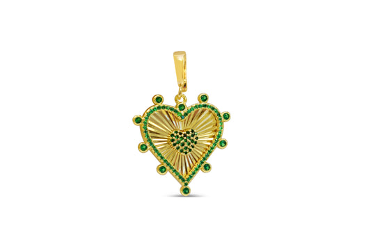 Emerald Burst Heart