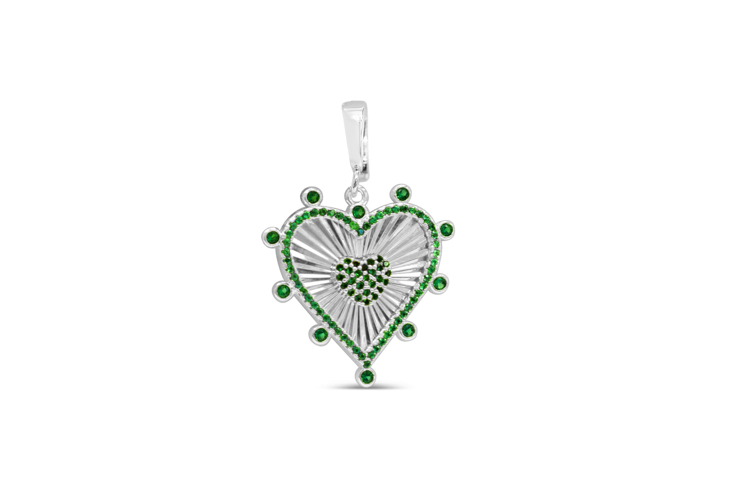 Emerald Burst Heart