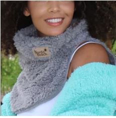 Grey Kitten Neck Wrap