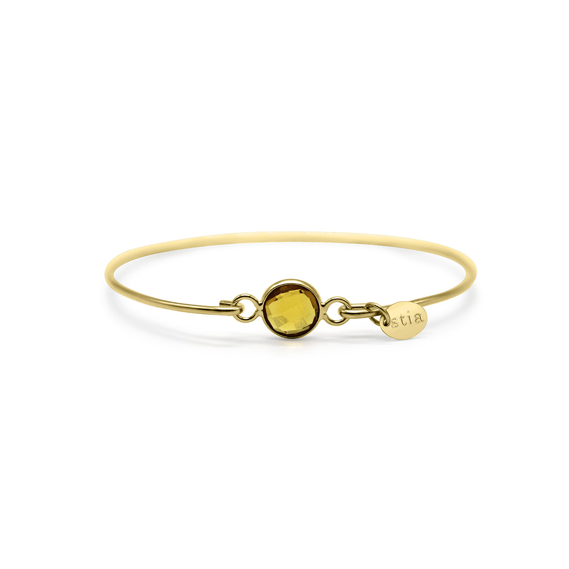 8mm Birthstone Bracelet silver/gold