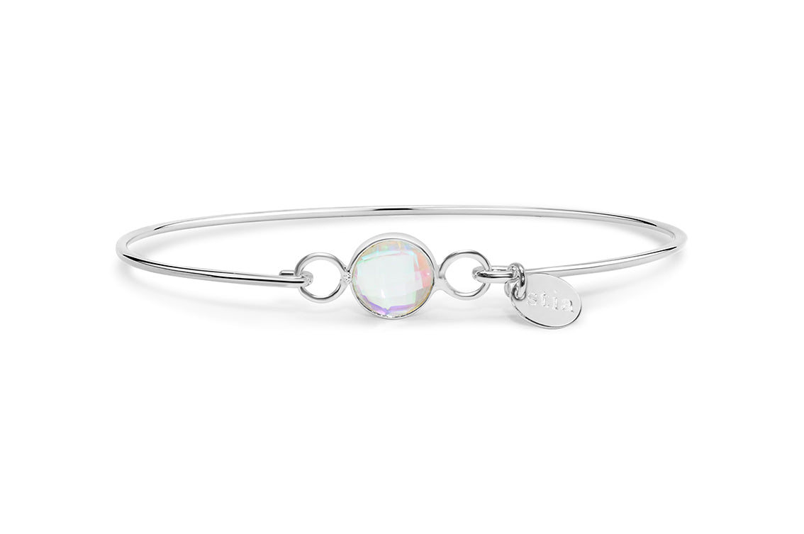 8mm Birthstone Bracelet silver/gold