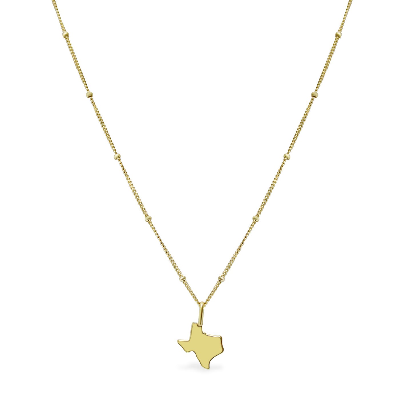 Texas State Cut Out Necklace