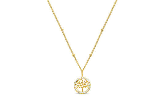 Charm & Chain Necklace - Tree of Life