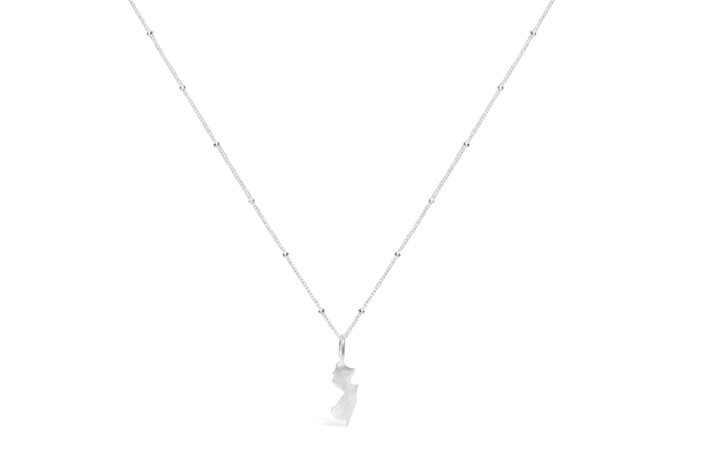 Charm & Chain State Necklace - New Jersey