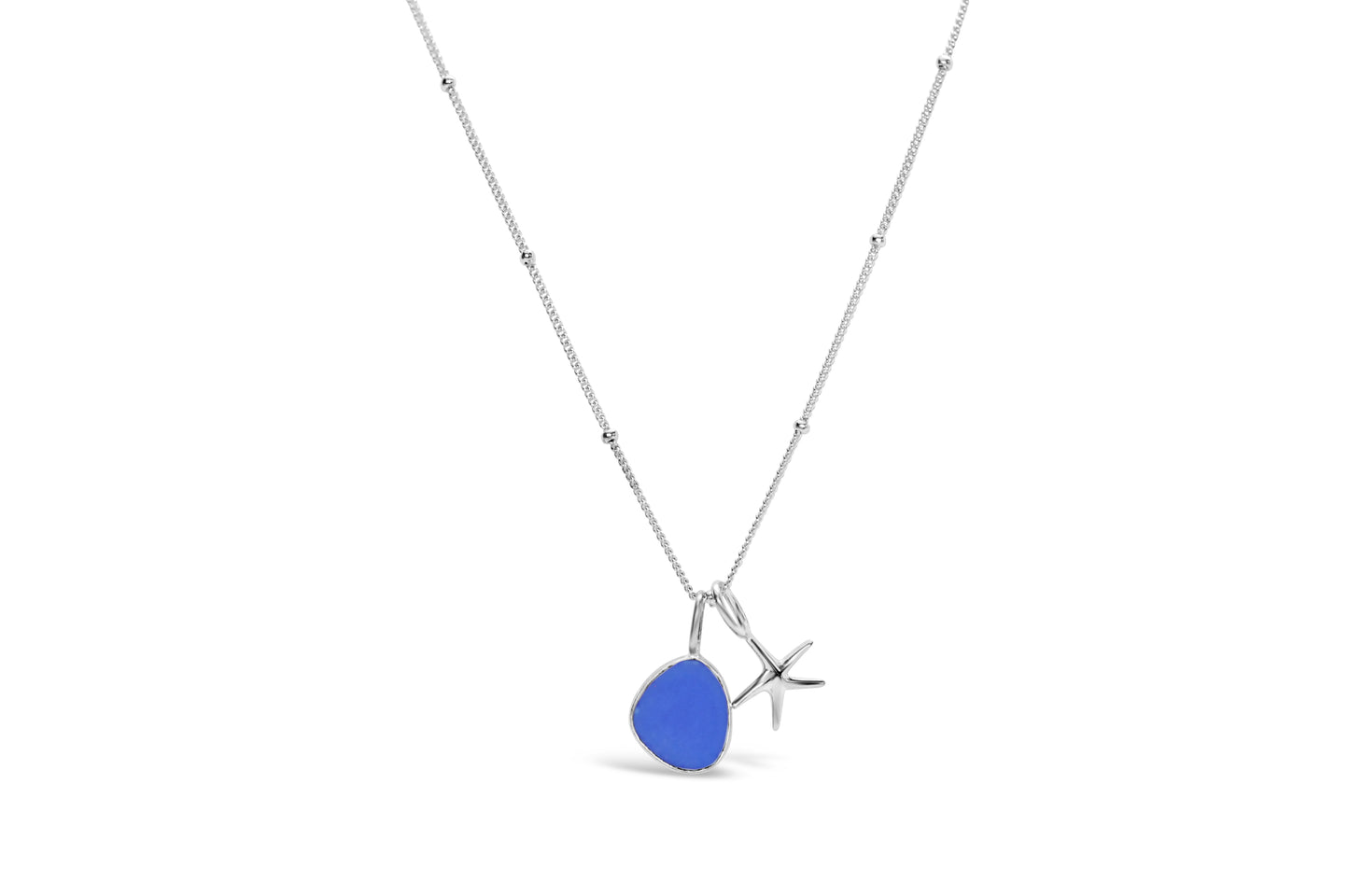 Seaglass Sentiments Necklace with Starfish