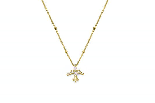 Dome Knock It Till You Rock It Necklace - Scattered CZ
