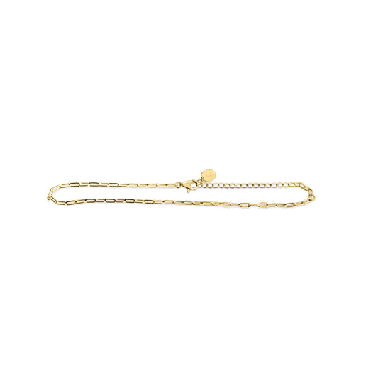 Styled Simply Anklet - Mini Paper Clip Chain