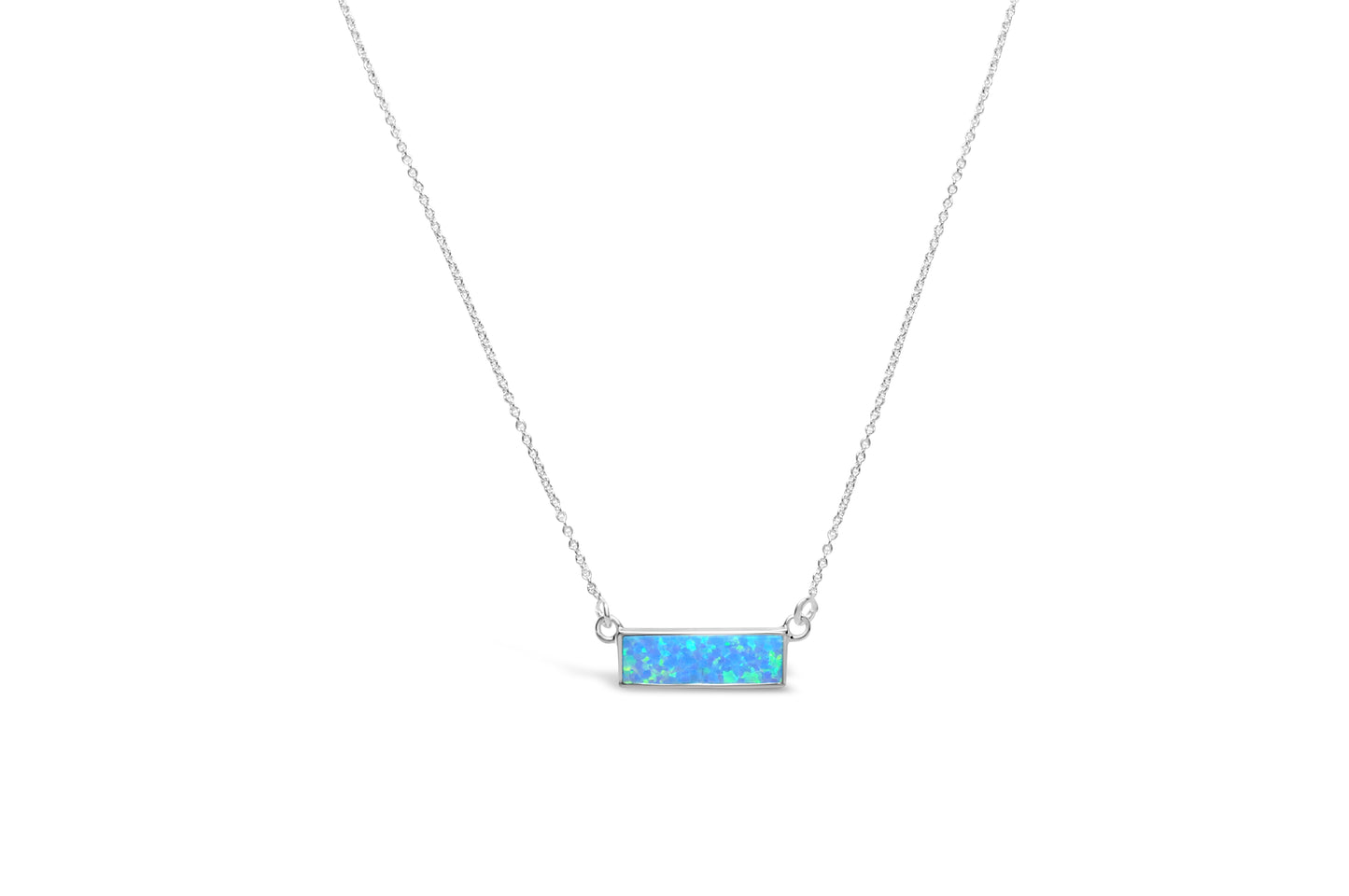 Opal Bar Necklace Opal