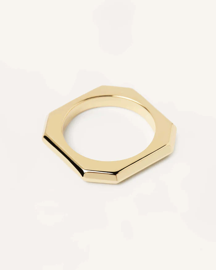 SIGNATURE LINK GOLD/SILVER RING