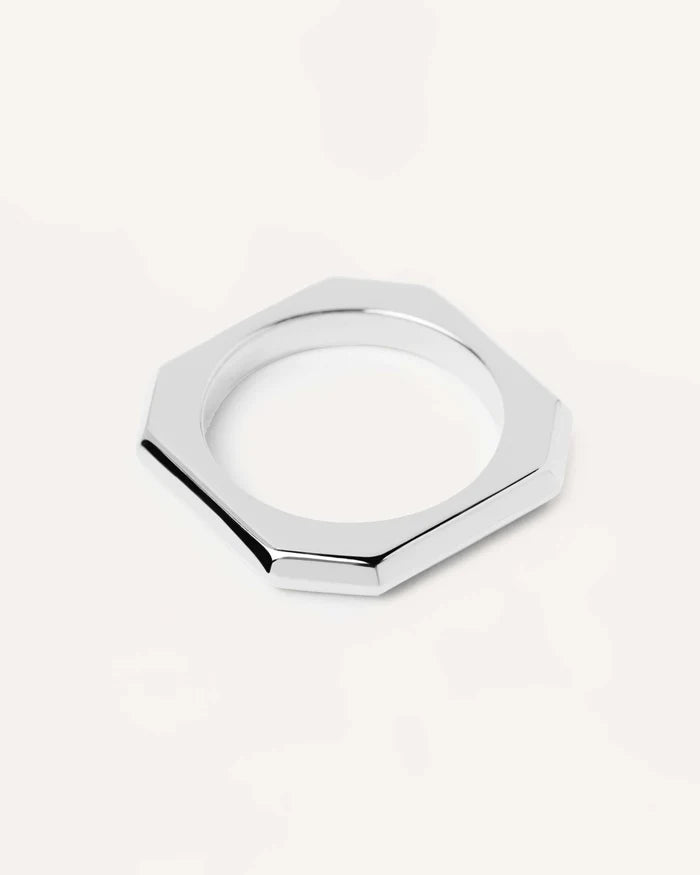 SIGNATURE LINK GOLD/SILVER RING