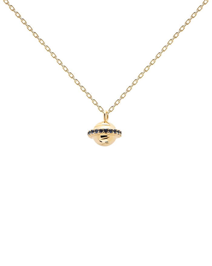 SATURN TRIPGOLD/SILVER NECKLACE