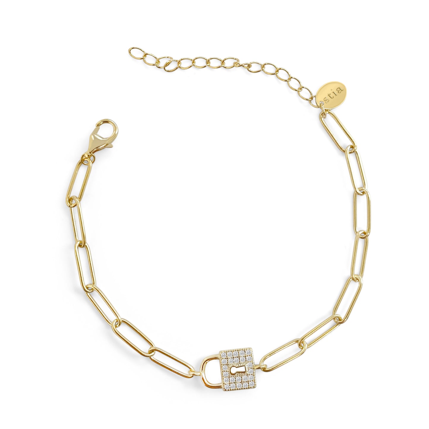 Linked Bracelet - Padlock