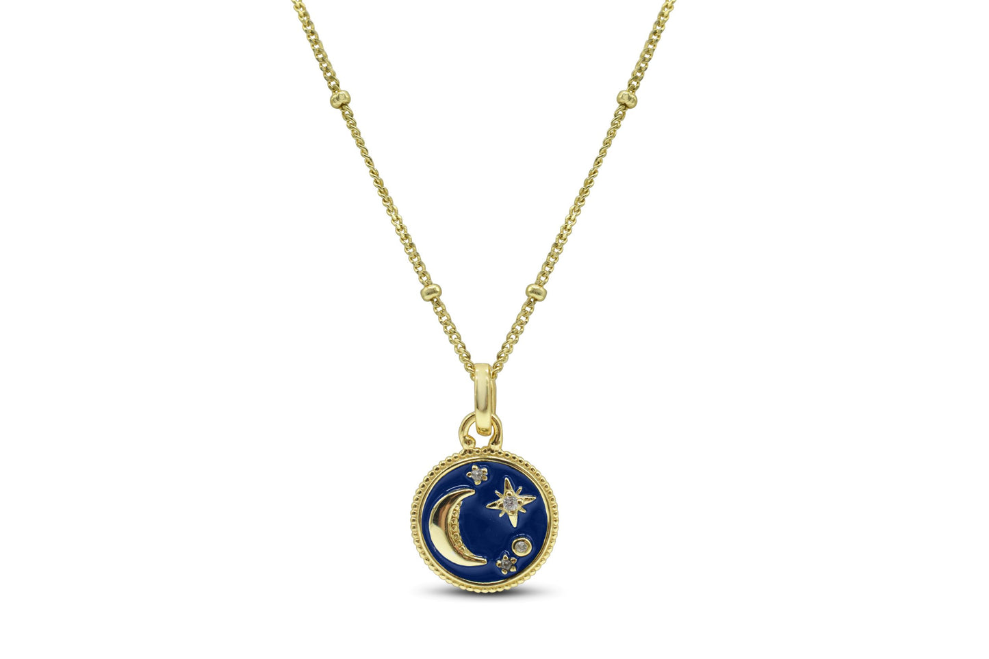 Lovable Lacquer Necklace - Night Sky