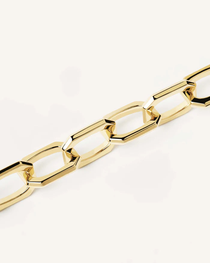 SMALL SIGNATURE CHAIN GOLD/SILVER BRACELET