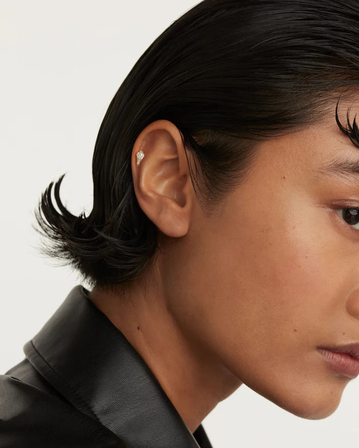 NOA SINGLE GOLD/SILVER EARRING