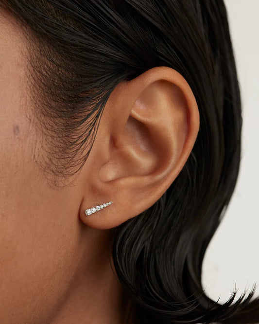 TEA GOLD/SILVER EARRING