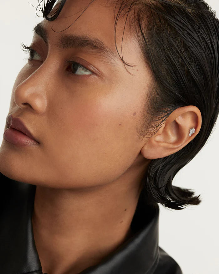 NOA SINGLE GOLD/SILVER EARRING