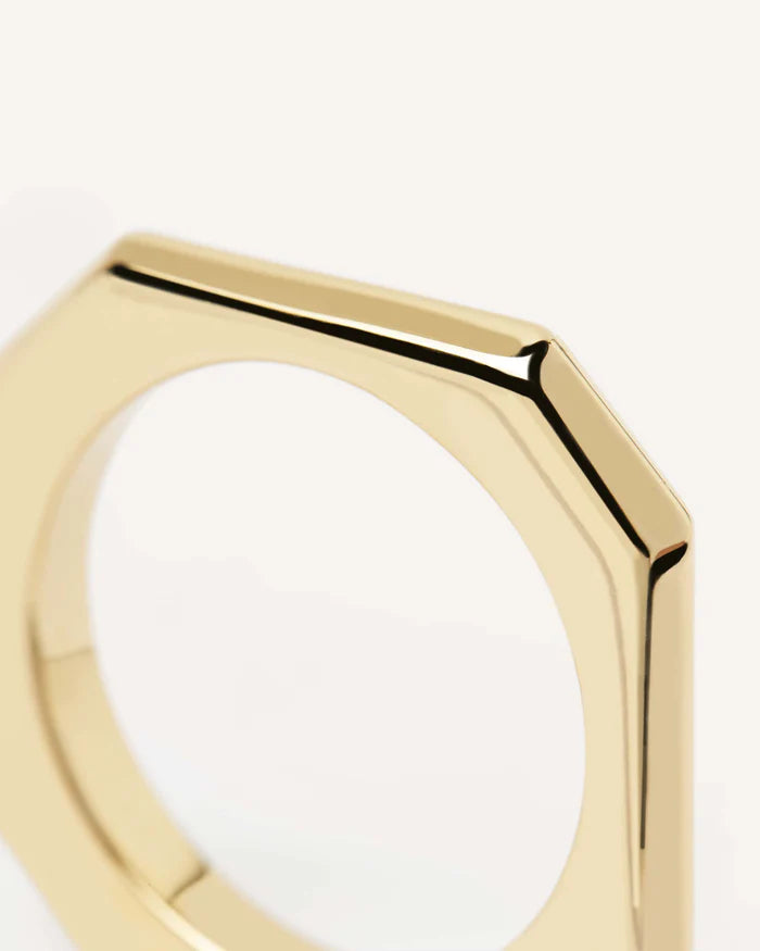 SIGNATURE LINK GOLD/SILVER RING