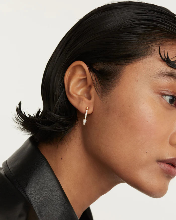 SUPER VERO SINGLE GOLD/SILVER EARRING