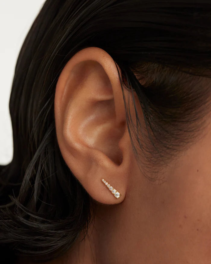 TEA GOLD/SILVER EARRING