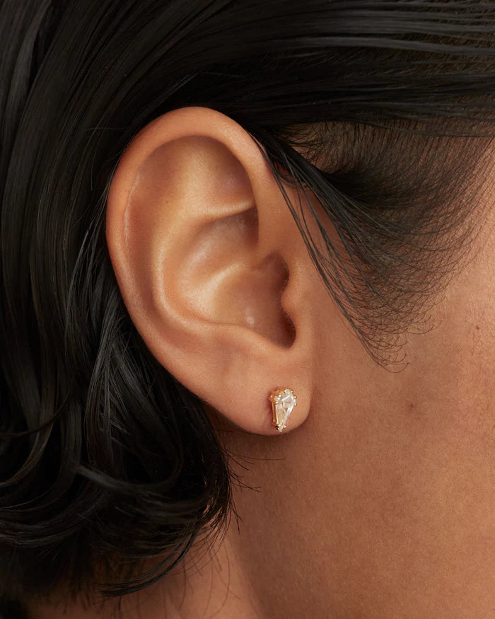 NOA SINGLE GOLD/SILVER EARRING
