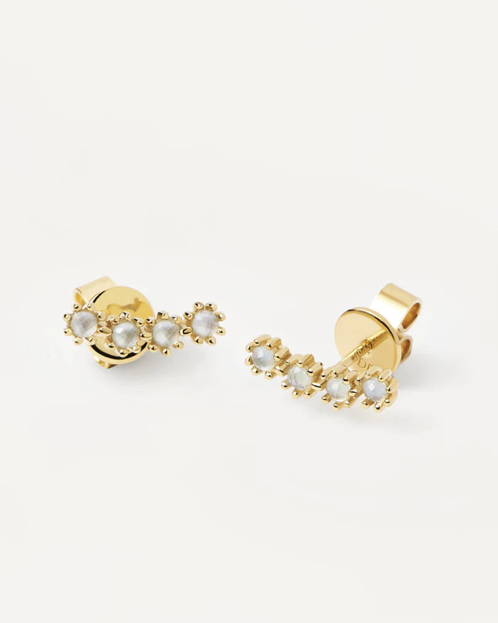 BLUE TIDE GOLD EARRINGS