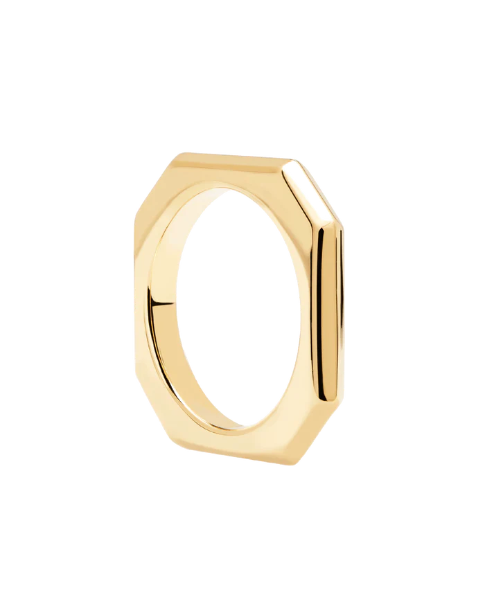 SIGNATURE LINK GOLD/SILVER RING