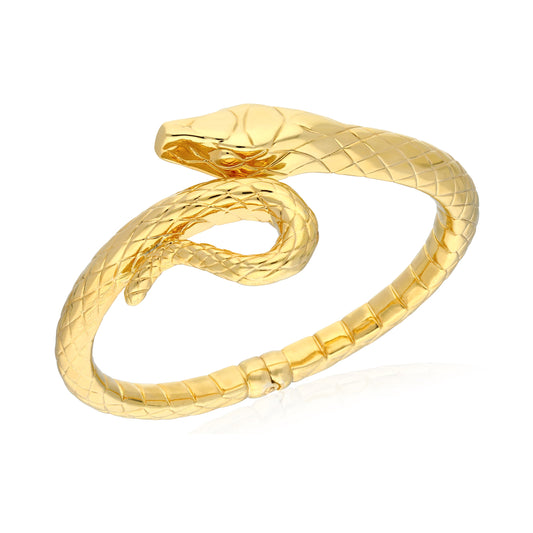 7.5' Yellow Gold Snake Bangle