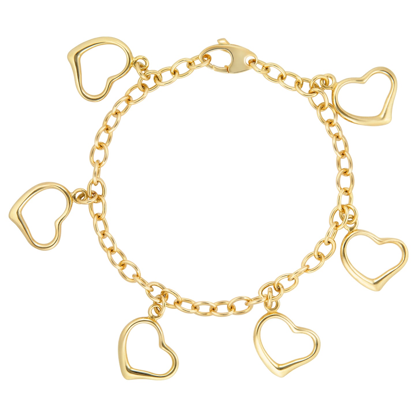 7.5" Heart Charm Bracelet