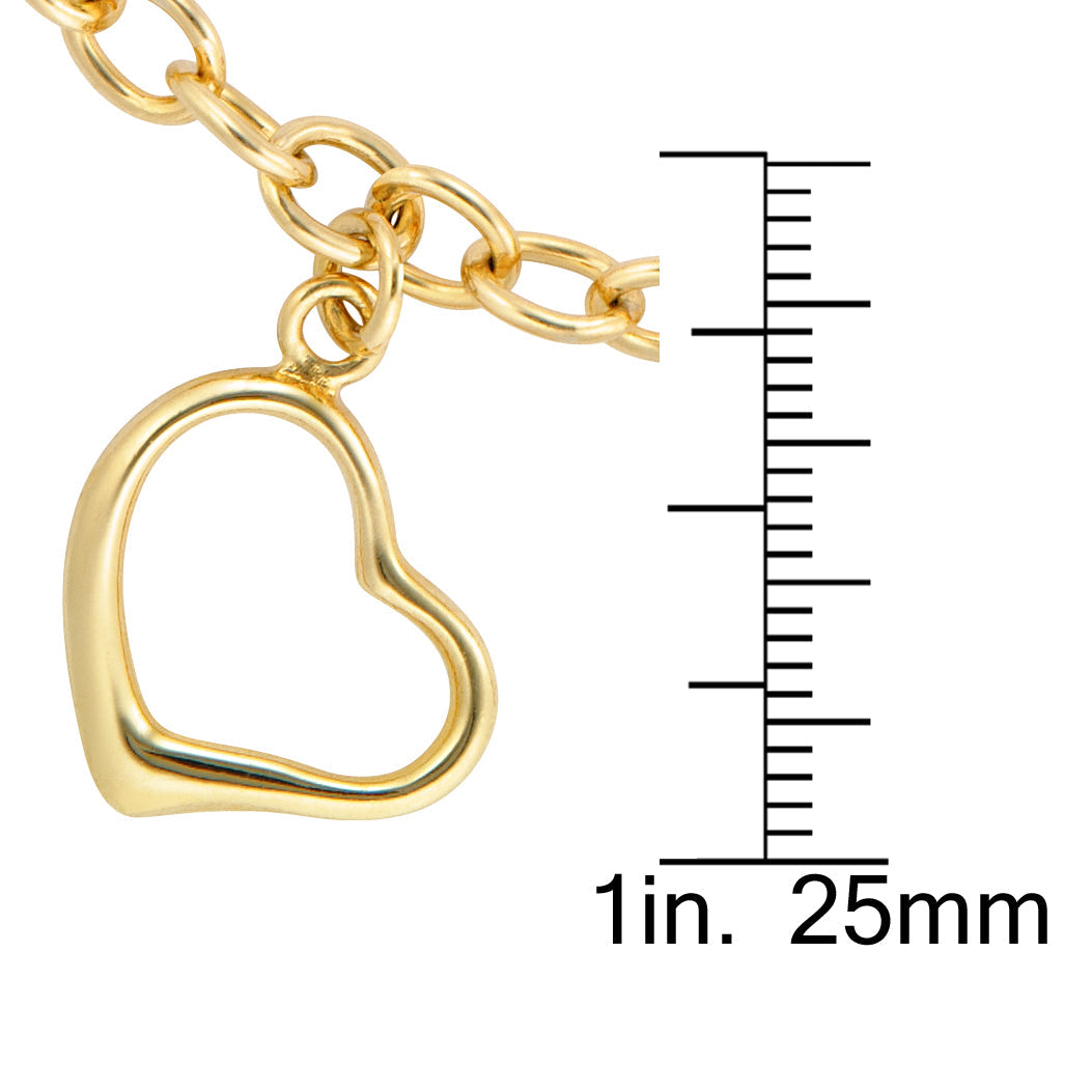 7.5" Heart Charm Bracelet