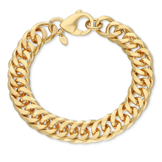 8.5" Men yellow Cuban Curb Chain bracelet