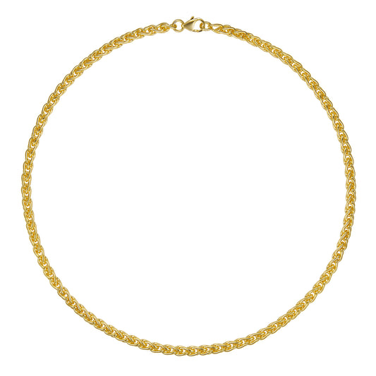 20" Yellow Gold Spiga Necklace
