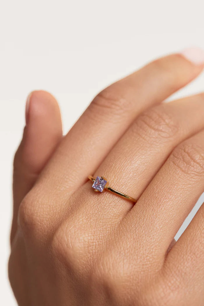 LAVENDER LIS RING