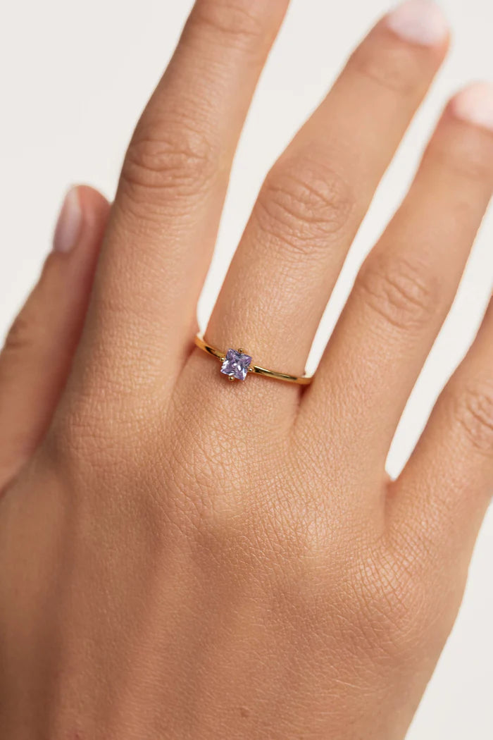LAVENDER LIS RING