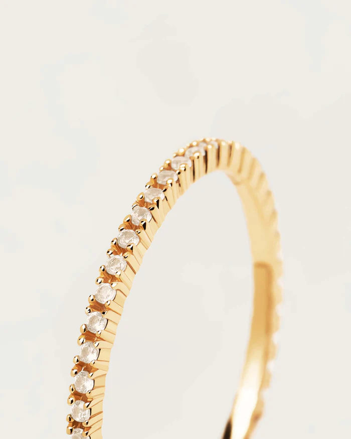 WHITE ESSENTIAL GOLD/SILVER RING